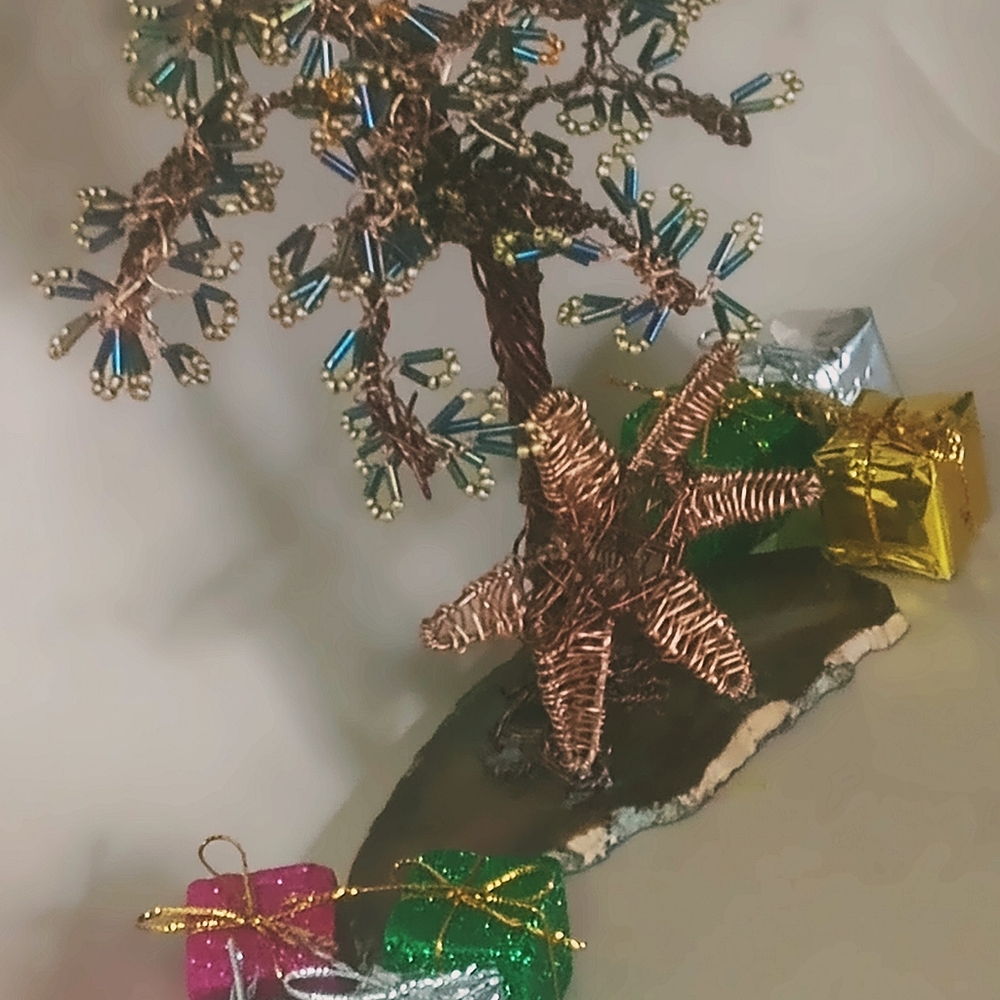 Hand Crafted Copper Tree, "Autumn at the beach" - Picture 2 of 5